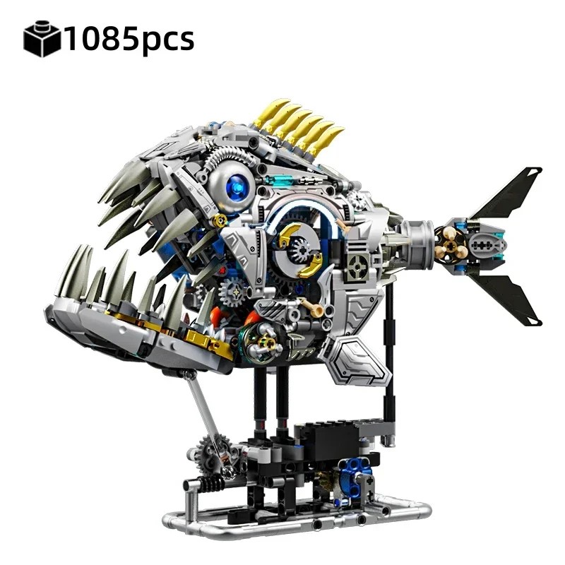 Mechanical Sea Animal Building Blocks for DIY Construction – Motorized