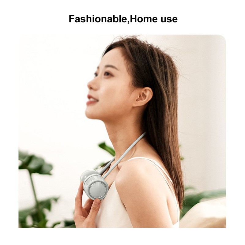 3 Gear Foldable Neck Hanging Fan Silent 3 Level Bladeless