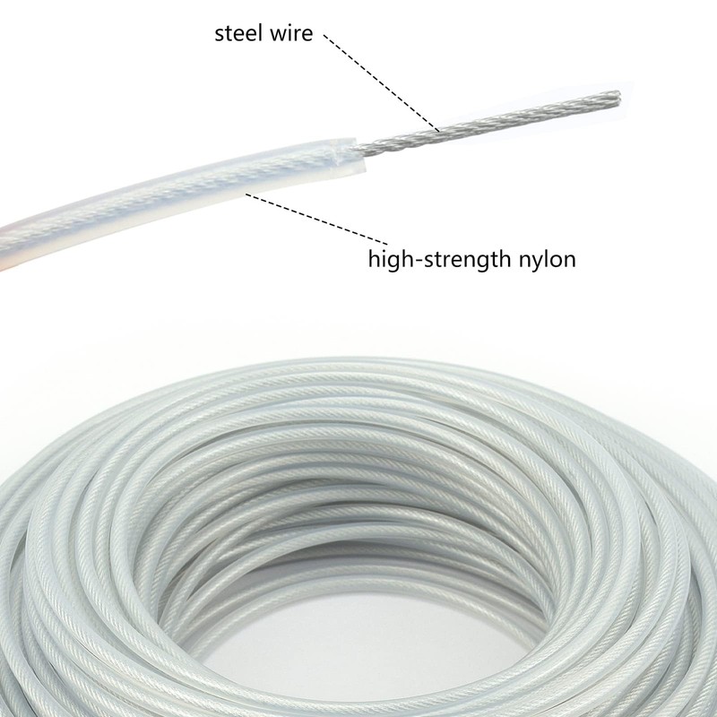 URHELP Trimmer Line 40m x 3mm Heavy Duty Strimmer Wire