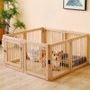Foldable No-Drill Dog Playpen & Portable Indoor/Outdoor Pet Exercise Fence