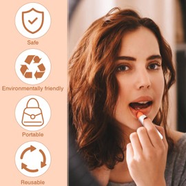 Plastic Lipstick Tubes, 65 Pieces, 5 ml, Empty Lip Balm Container with Cap, White Lip Balm Sleeve Lipstick Sleeves for Self-Filling for DIY