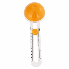 Circular Paper Cutter, Cut Circle Paper Trimmer Scrapbooking Tool Rotary Cutter Craft Supplies Included 3 Blades for Office Supplies DIY Card Making (Orange)