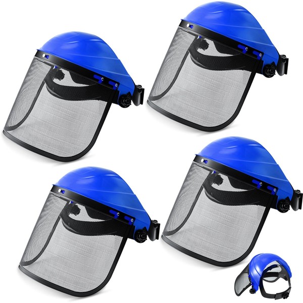 Amylove 6 Pcs Safety Face Shield with Mesh Weed Whacking