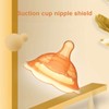 BRRNOO Breastfeeding Nipple - 2pcs Double Suction Cup Silicone Nipple