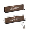 FANGSUN Hat Rack for Wall, Wooden Baseball Cap Organizer with