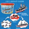 1296 Pieces Aircraft Carrier Building Blocks Set, Military Warship Battleship