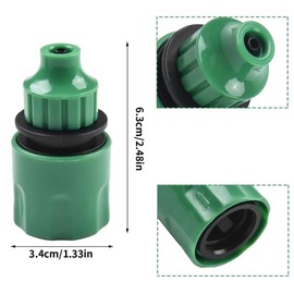 Tkxjry Garden Hose Quick Connector, Hose Reel Hose Connector Set, Plastic Hose Connector Set, Nozzle Connect Kit for Kitchen, Garden, Outdoor Hose, Pipe Tool, Pack of 12