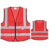 WORCBGIO Reflective Safety Vest with Pockets High Visibility Sliver Strip