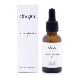 DIVYA l Serum Vitamina C, Ácido Hialurónico y Colágeno, Hidratación, Firmeza y Anti-Manchas, Libre de Parabenos