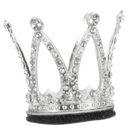 KICHOUSE Unique Crown Helmet Accessory Rhinestone Crown for Motorcycle Helmet Stylish Ski Helmet Decoration Girls Crown Helmet Accessory