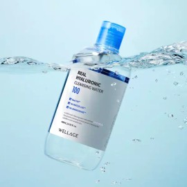Wellazou 웰라쥬 리얼 히알루로닉 클렌징 워터 400ml 약산성 미셀라 수분클렌징 Wellazu Real Hyaluronic Cleansing Water 400ml Mild Acidic Micellar Moisturizing Cleanser
