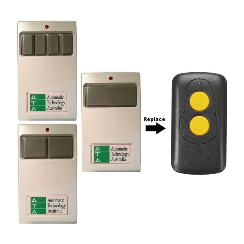 TAVICE Compatible ATA TXA1, TXA2, TXA4 Garage Door Remote Replacement