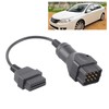 12 Pin to 16 Pin OBD2 Connector Cable OBDII Adapter