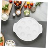 LIFKOME 2pcs Ceramic Escargot Baking Dish French Style Snail Platter