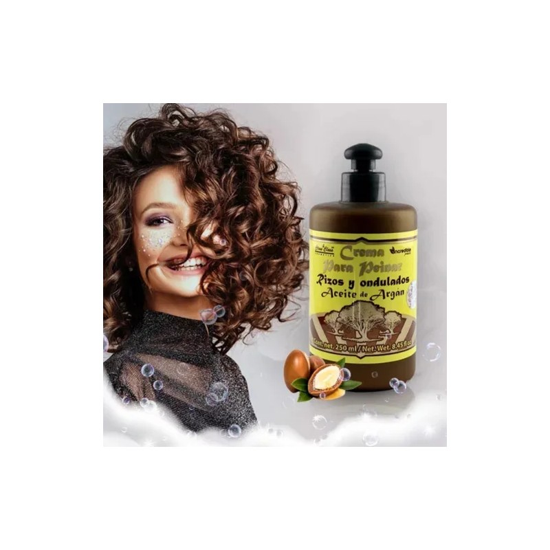 Crema Peinar Rizos Definidos Aceite Argan Incredible 250ml