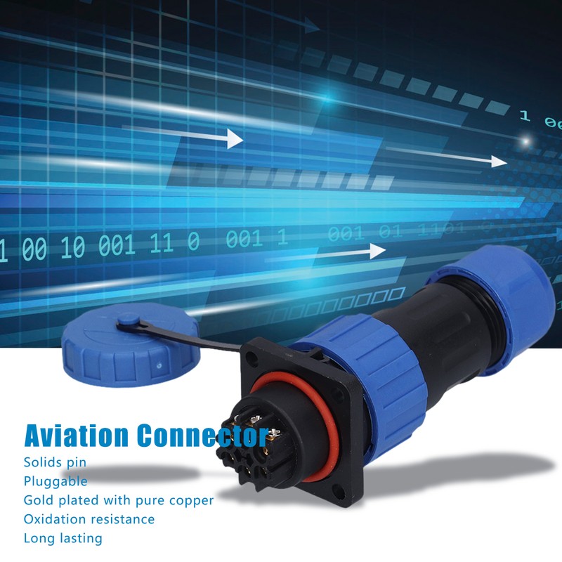 Aviation Cable Connector Socket LP20 IP68 Waterproof Male Plug Female