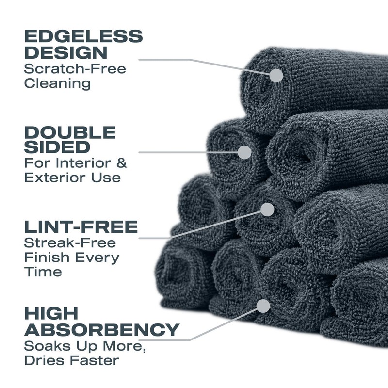 Nasiol Wipe&Buff Microfiber Cleaning and Ceramic Coat Application Cloth –