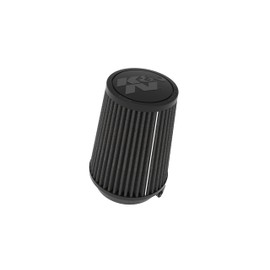 K&N Universal Clamp-On Air Filter: Dry Synthetic, Washable, Oil-Free, Replacement Engine Filter: Flange Diameter: 6 In, Filter Height: 5.75 In, Flange Length: 1 In, Shape: Round Tapered, RU-3121HBK