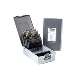 BaerCoil BAER Spiral Drill Bit Set, (0.1 mm Rising Rise) 1-6 mm, HSSE, Spiral Drill Bit Set Made of High-Alloy HSSE/Cobalt Steel, Twist Drill Set, Precision Drill