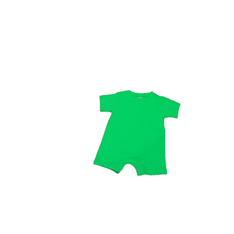 Monag Short Sleeve Romper (6-12M, Lime)