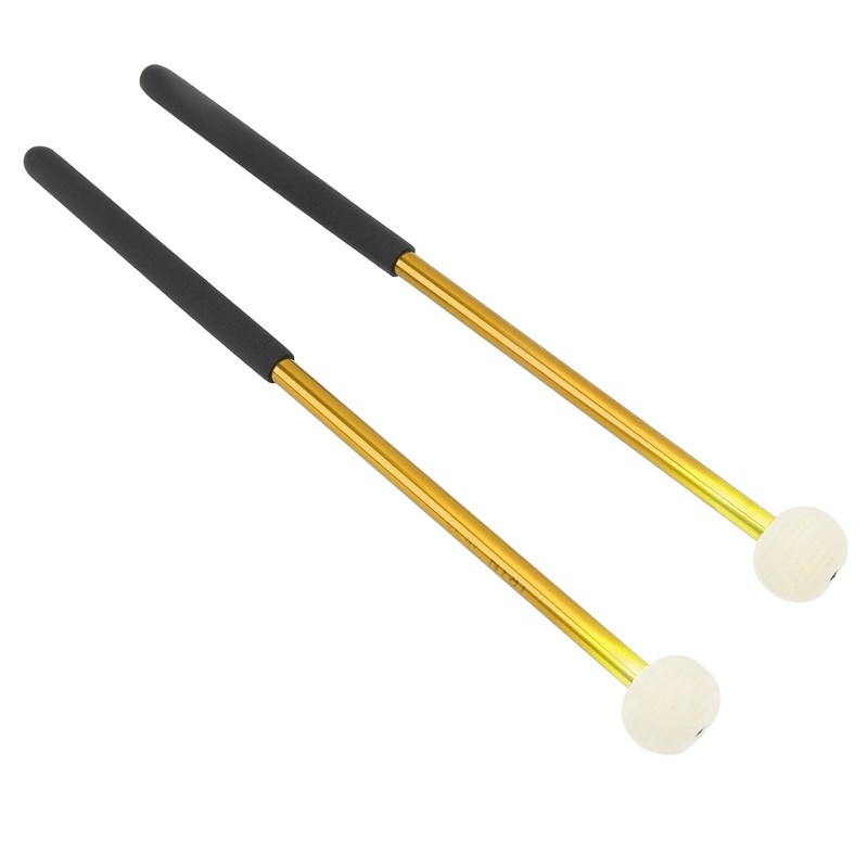 2 Pcs Timpani Mallet Soft Wool Felt Head Anti Slip