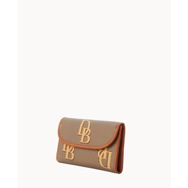 Dooney & Bourke Handbag, Monogram Continental Clutch - Brown