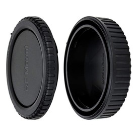 JJC Housing Cap + Lens Cap (Rear) for Canon RF Cameras EOS R Ra RP R1 R3 R5II R5 R5c R6 R6II R7 R8 R10 R50 R100 etc and RF Mount Lens (1 Set)