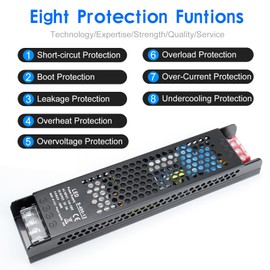 12V 33A 400W Universal Regulated Switching Power Supply, 100-250V AC to 12V DC Converter, LED Driver, Industrial Transformer, Adapter for Strip Light, Lamp, Radio