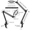 Magnifying Glass with Light and Clamp, Magnifying Lamp with 4.2''