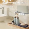 Hand Towels Box Cover,PU Leather Wall-Mounted Tissue Box Cover Holder