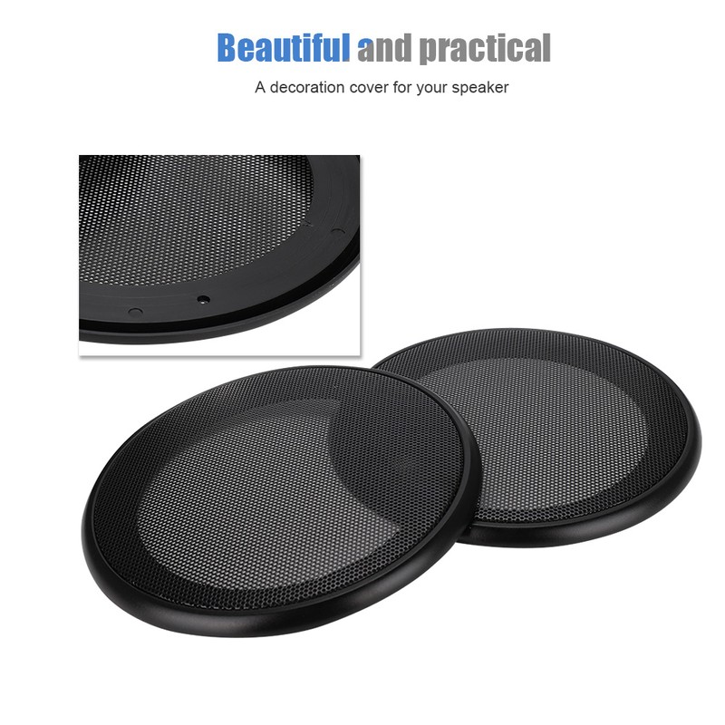 2 pcs 8 inch Audio Speaker Cover Decorative Circle Protective