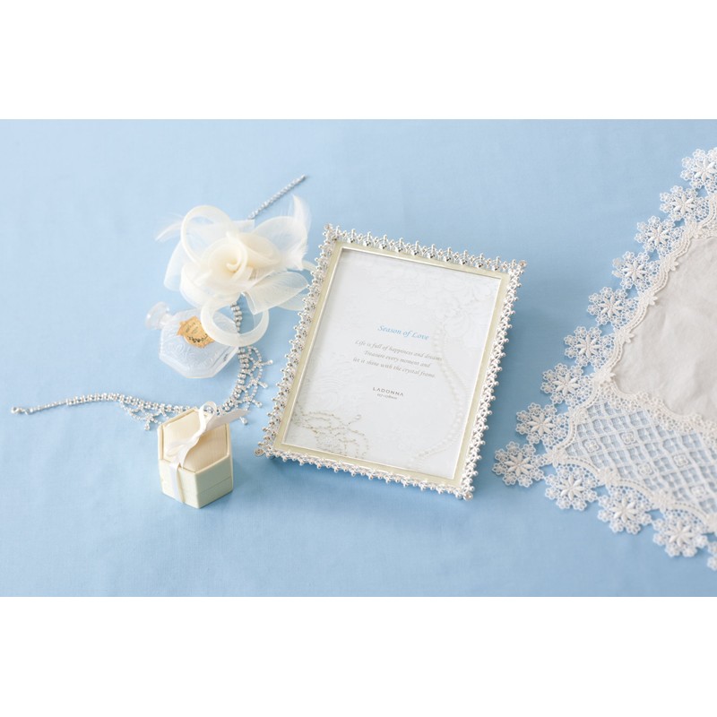 LADONNA MJ83-L-WH Radonna Photo Frame Bridal White L Size