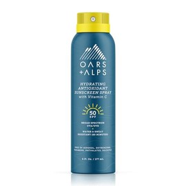 Oars + Alps Oars + Alps Hydrating SPF 50 Sunscreen Spray, Infused with Vitamin C and Antioxidants, Water and Sweat Resistant, 6 Oz, 1 Pack
