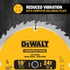 DEWALT 10-Inch Miter / Table Saw Blade, ATB, Thin Kerf,