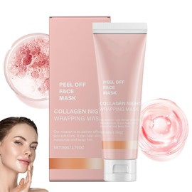 Collagen Night Wrapping Mask, Collagen Mask, Overnight Collagen Mask, Face Collagen Mask, Elasticity and Moisturising, Hydrolyzed Collagen for Glowing Skin, 75 ml