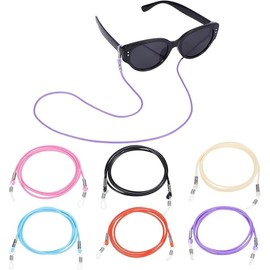 Sndperiexam 6Pcs Colorful Eyeglass Strap Glasses Chain Glasses Holder Strap Practical Glasses Lanyard for Women Men For Sunglasses, Daily Glasses and Reading Glasses
