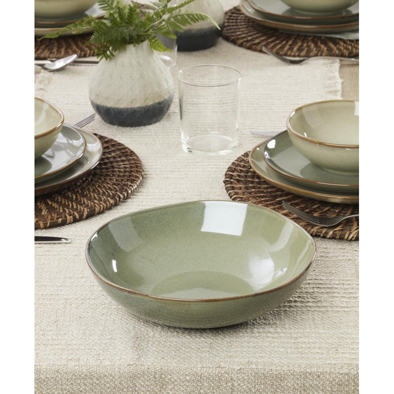 Oneida 897206 Organic Shades 2-Piece Serving Set, Green