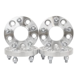 4 QTY Wheel Spacers 20mm - 5x4.5 (5x114.3) to 5x4.5 bolt patterns, 12x1.5 studs - Fits Hyundai Genesis Tiburon Veloster Kia Optima Soul Mazda 3 5 CX-5 Miata MX-6 Protege Jeep Compass Patriot and More