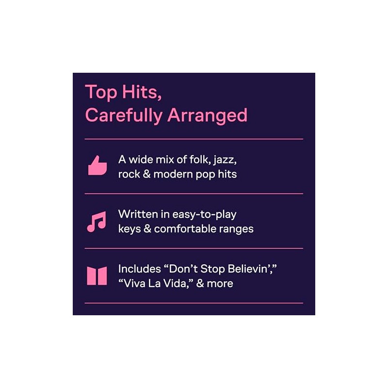 Easy Pop Melodies Recorder Sheet Music Songbook | 50 Popular