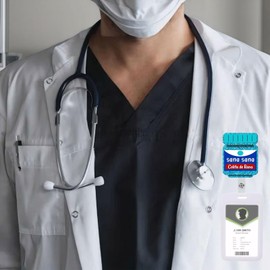 Sana Sana Colita De Rana,Funny Retractable Badge Reel for ID Card Badge,Retractable Badge Holder Alligator Clip for Nurse,Medical Assistant,Nursing Student,Teacher