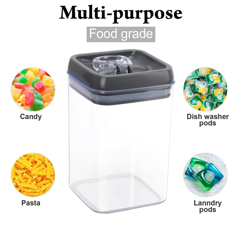 Beccis Dishwasher Pod Holder with Lid Laundry Pods Organizer 1.7L
