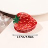2 PCS Strawberry Claw Clips Acetate Claw Clips Strawberry Hair