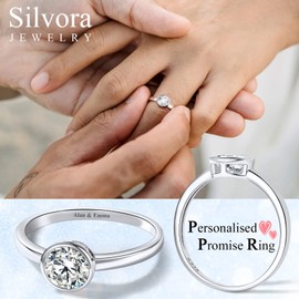 Womens Silver Ring Size 12, Lovely Wedding Eagagement Cubic Zirconia Rings, 925 Sterling Silver Statement Ring for Ladies Mom