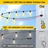 Larkvue 100FT Outdoor String Lights, LED Patio Lights with 42