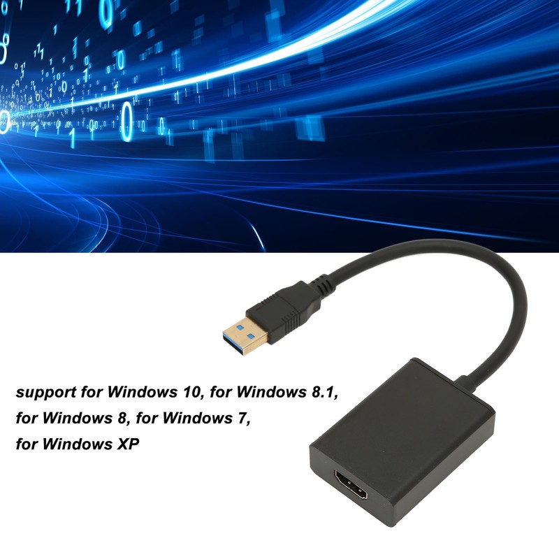 USB3.0 to HD Multimedia Interface Adapter Converter HD 1080P Plug