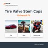 UNICHE 2-in-1 Valve Stem Caps with Valve Core Remover, Universal
