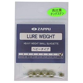 Zappu Lure Weight, Heavy Type, 0.3 inches (7.0 mm), 0.1 oz (3.22 g)