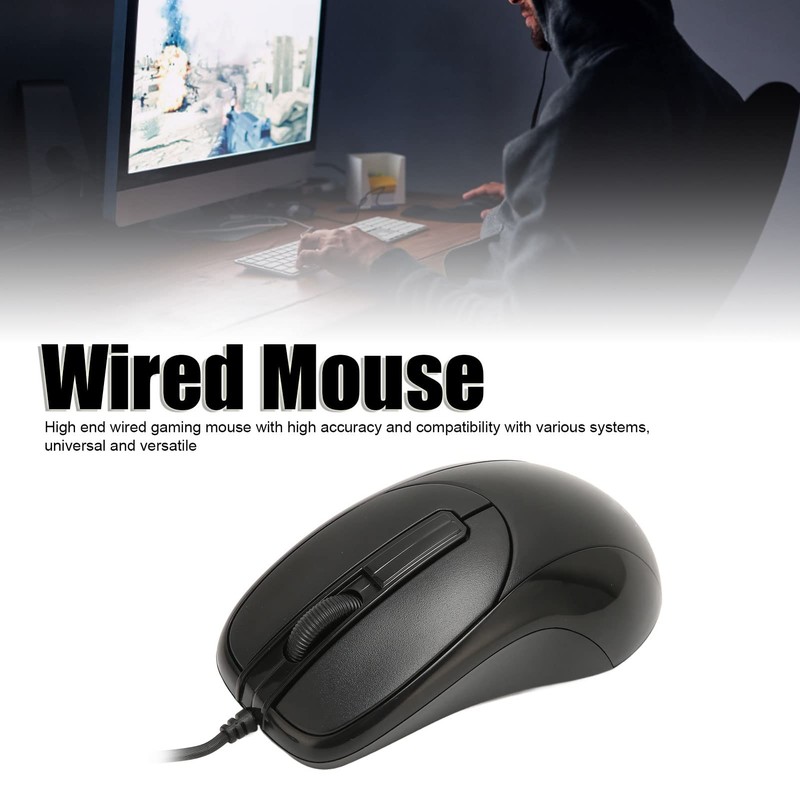 Annadue Wired Optical PS2 Computer Mouse, Lightweight, Ergonomic Gaming Mice