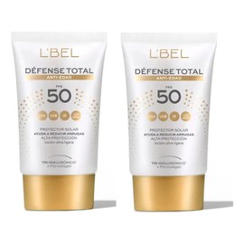 Bloqueador Facial Lbel Defense Total Anti-edad Fps50 2 Pzas