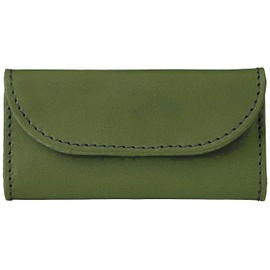 BlissLeather (Tochigi Leather Made in Japan) Luxury Genuine Leather Smart Key Case, 3 Layers, Canabira, KYY Zipper, Made in Japan, green_2